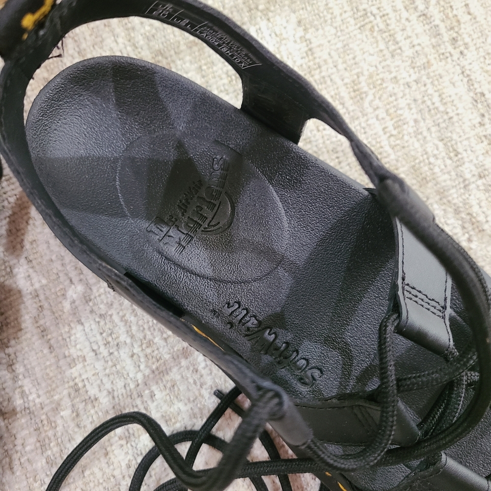 NEW Dr Martens Nartilla Gladiator Sandals Womens Platform Leather Black Sz 6 - Picture 13 of 13